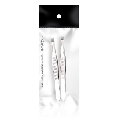 2kom/set Profesionalna kopča za uklanjanje dlačica od nehrđajućeg čelika Sredstvo za uklanjanje dlačica s lica i obrva Pinceta Alat za šminkanje Pinset