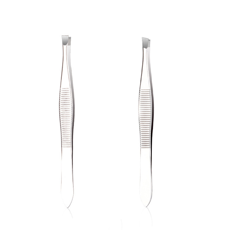 2kom/set Profesionalna kopča za uklanjanje dlačica od nehrđajućeg čelika Sredstvo za uklanjanje dlačica s lica i obrva Pinceta Alat za šminkanje Pinset