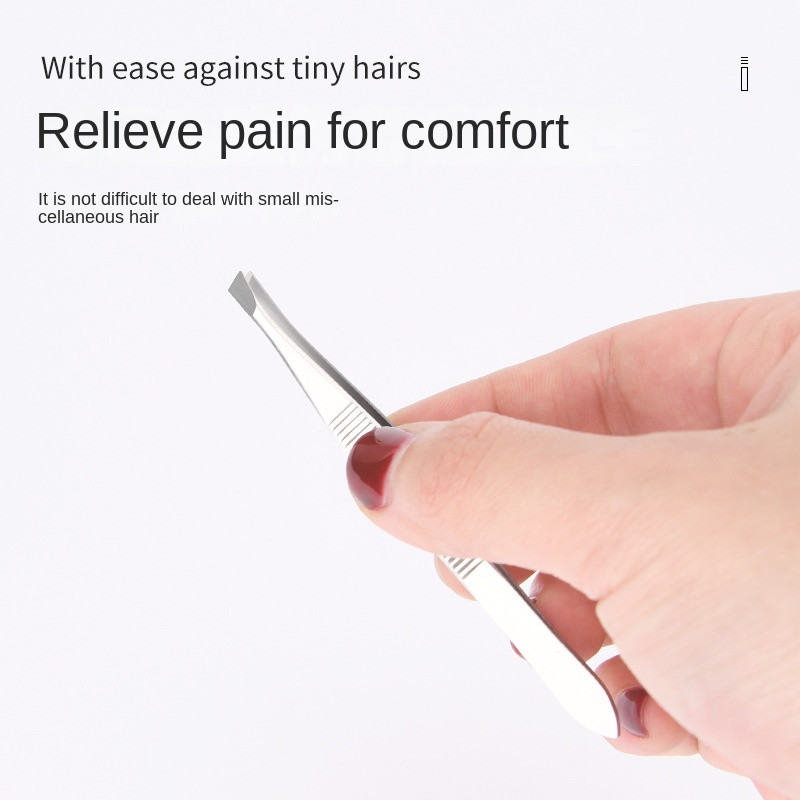 2kom/set Profesionalna kopča za uklanjanje dlačica od nehrđajućeg čelika Sredstvo za uklanjanje dlačica s lica i obrva Pinceta Alat za šminkanje Pinset