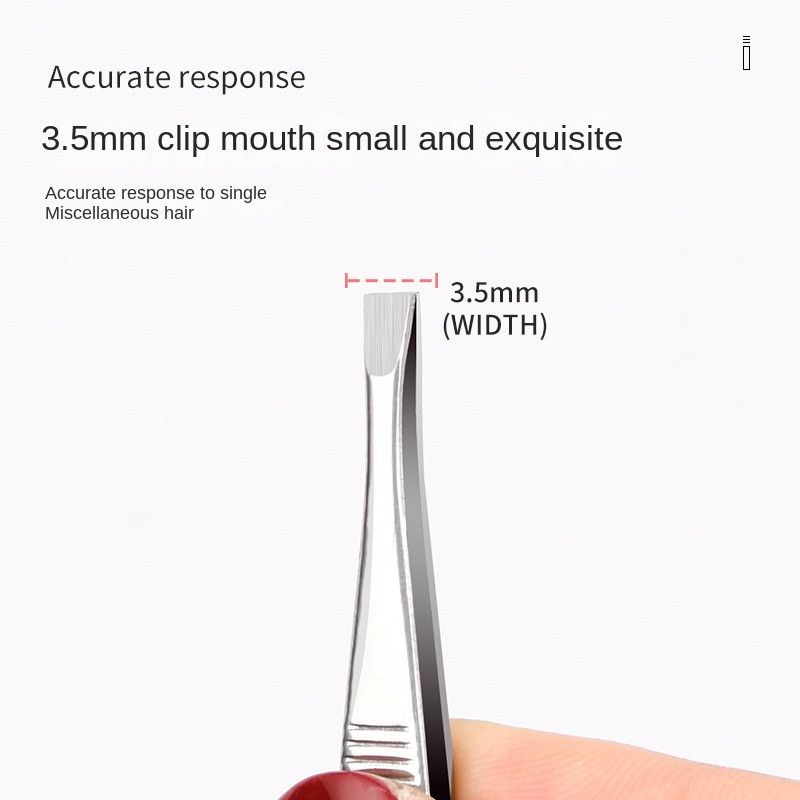 2kom/set Profesionalna kopča za uklanjanje dlačica od nehrđajućeg čelika Sredstvo za uklanjanje dlačica s lica i obrva Pinceta Alat za šminkanje Pinset
