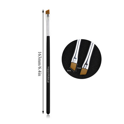 Professiona veido makiažo šepetėliai veidrodinė dėžutė 5vnt