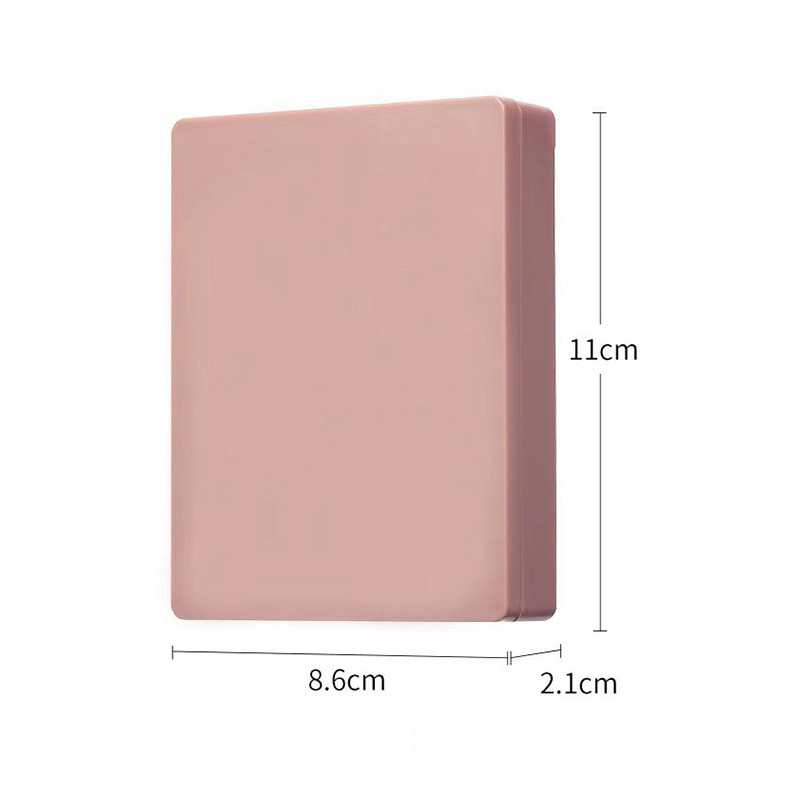 Professiona veido makiažo šepetėliai veidrodinė dėžutė 5vnt