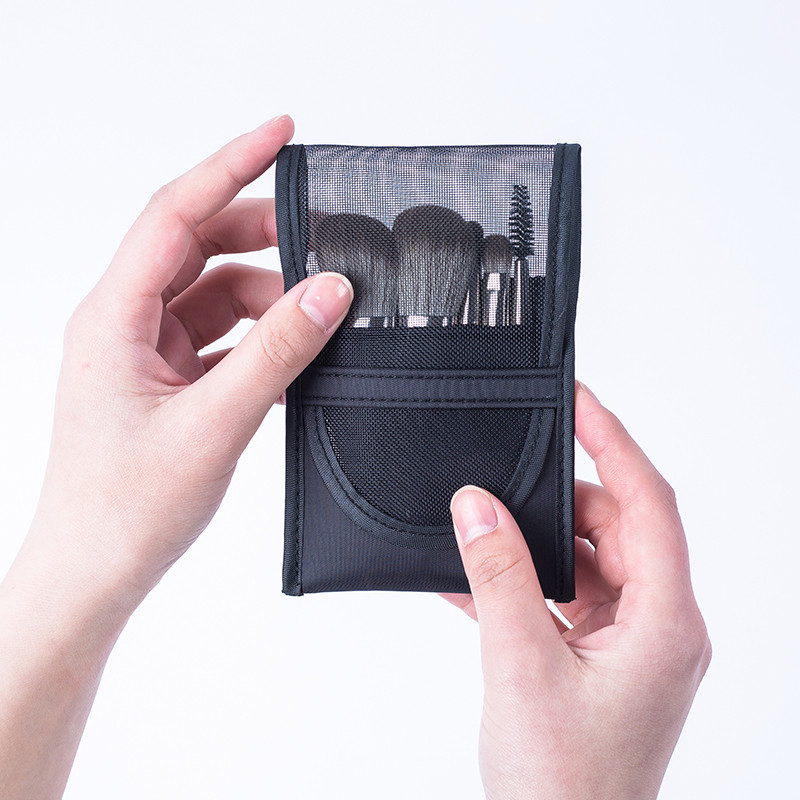 Set de mini pensule de machiaj 5 buc. fard de ochi Fond de ten pudră gene corector de buze fard de obraz Set de pensule de machiaj portabil de călătorie moale