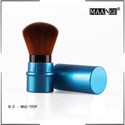 Pro 1Pcs Loose Power Foundation Blush Brush Makeup Mini Retractable Portable Blusher Face Brushes Beauty Cosmetic Travel Tools