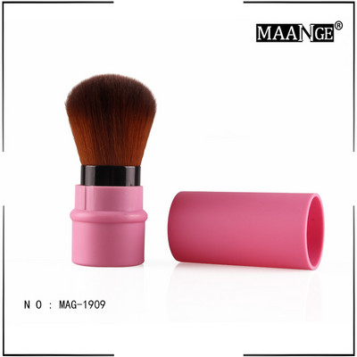 Pro 1Pcs Loose Power Foundation Blush Brush Makeup Mini Retractable Portable Blusher Face Brushes Beauty Cosmetic Travel Tools