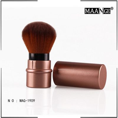 Pro 1Pcs Loose Power Foundation Blush Brush Makeup Mini Retractable Portable Blusher Face Brushes Beauty Cosmetic Travel Tools