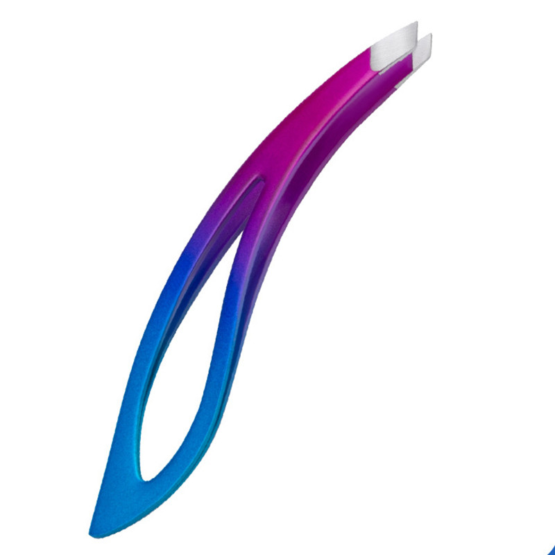 Τσιμπιδάκι φρυδιών Αποτρίχωση λοξό εξολκέα από ανοξείδωτο ατσάλι Κόψιμο σε σχήμα μπανάνας Εργαλεία καλλυντικών Κλιπ μακιγιάζ Pinzas Depilar