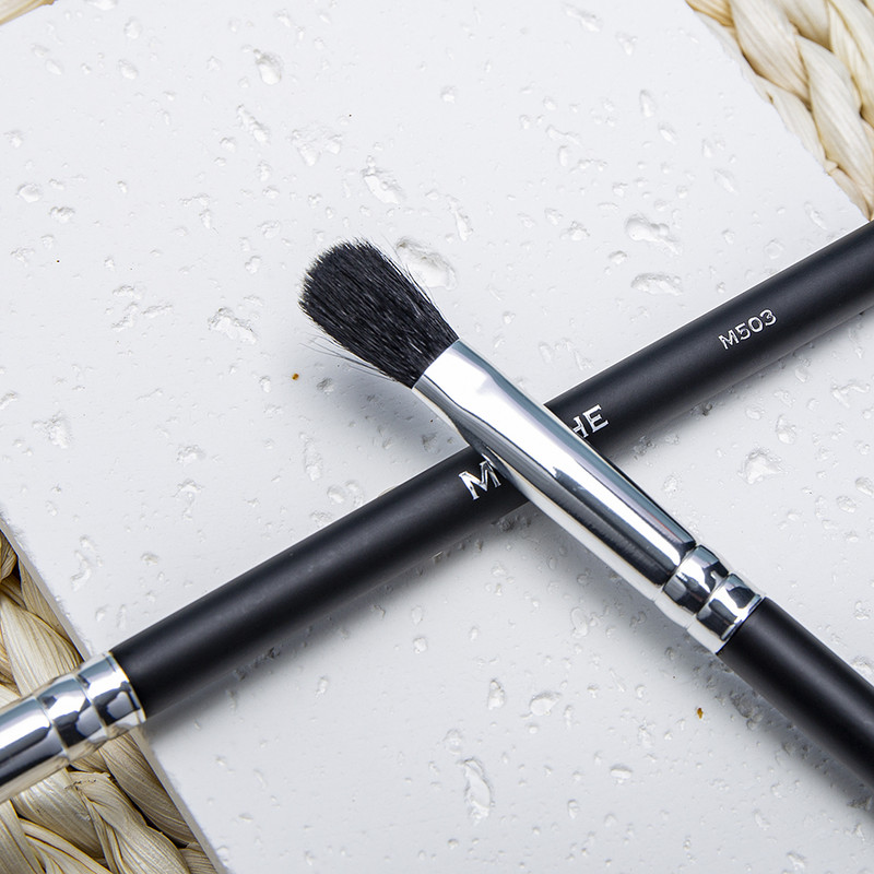 M-503 Perie pentru amestecarea ochilor Fard de pleoape Perie de machiaj pentru amestecarea cutelor Păr de capră Fard de ochi Cremă lichidă Pudră Instrument de machiaj pentru ochi