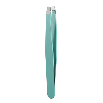 1PC Pro цветна розова пинсета за вежди Hair Beauty Slanted Puller Неръждаема стомана Eye Brow Weezer Инструмент за премахване на грим