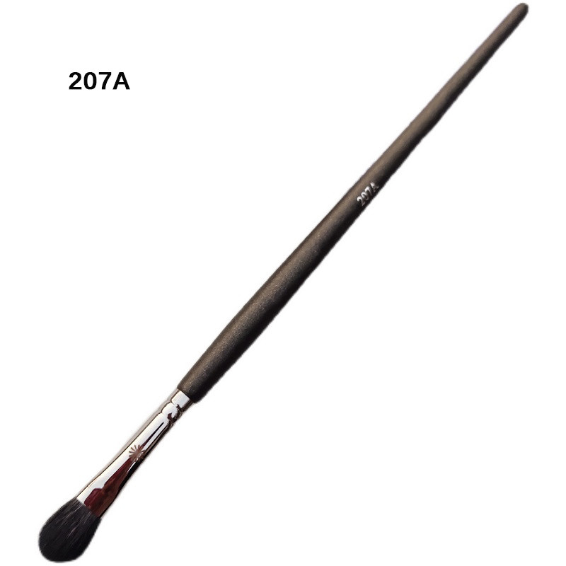 1 perie profesională pentru fard de pleoape, moale, veveriță, păr de capră, mixtă, medie, mare, pentru fard de pleoape, Blender, perie de machiaj