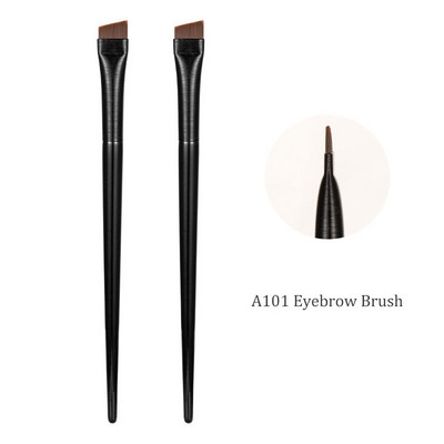 A101Brush Eyeliner A102Brush Professional Eyeliner Perie Perie pentru sprâncene în unghi mic Perie pentru contur sprâncene Perie fină pentru eyeliner Instrumente de machiaj
