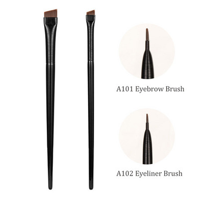 A101Brush Eyeliner A102Brush Professional Eyeliner Perie Perie pentru sprâncene în unghi mic Perie pentru contur sprâncene Perie fină pentru eyeliner Instrumente de machiaj