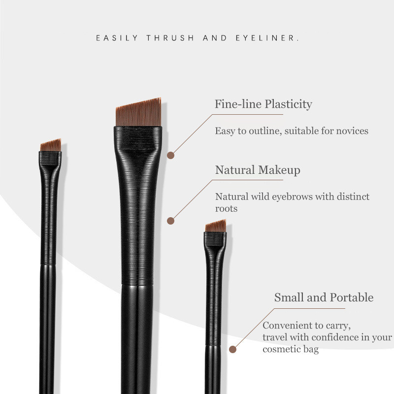A101Brush Eyeliner A102Brush Professional Eyeliner Perie Perie pentru sprâncene în unghi mic Perie pentru contur sprâncene Perie fină pentru eyeliner Instrumente de machiaj