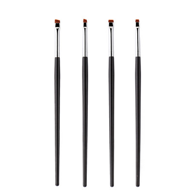 Αναβάθμιση Blade Ultra Thin Eyeliner Brush Βούρτσα λεπτής γωνίας επίπεδης φρυδιών κάτω από το μάτι Πινέλα μακιγιάζ Πινέλο ακριβείας λεπτομέρειας