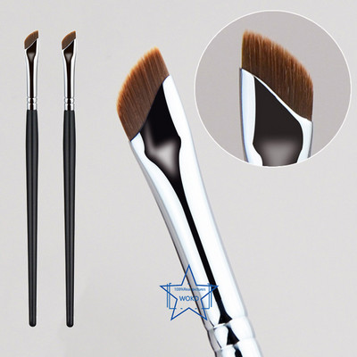 Αναβάθμιση Blade Ultra Thin Eyeliner Brush Βούρτσα λεπτής γωνίας επίπεδης φρυδιών κάτω από το μάτι Πινέλα μακιγιάζ Πινέλο ακριβείας λεπτομέρειας