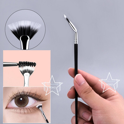 Αναβάθμιση Blade Ultra Thin Eyeliner Brush Βούρτσα λεπτής γωνίας επίπεδης φρυδιών κάτω από το μάτι Πινέλα μακιγιάζ Πινέλο ακριβείας λεπτομέρειας