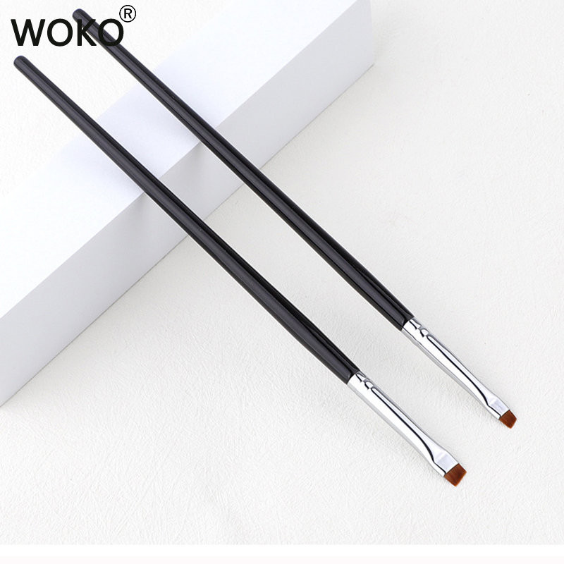 Αναβάθμιση Blade Ultra Thin Eyeliner Brush Βούρτσα λεπτής γωνίας επίπεδης φρυδιών κάτω από το μάτι Πινέλα μακιγιάζ Πινέλο ακριβείας λεπτομέρειας