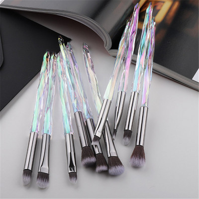 KOSMETYI Eye Brush Mini Diamond Makeup Brush Set Acu ēnu lūpu uzacu birstes Augstas kvalitātes profesionālie lūpu acu zīmuļu rīki