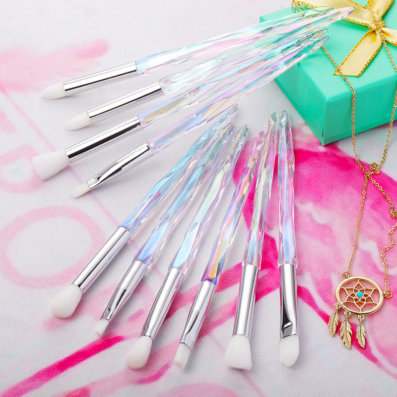 KOSMETYI Eye Brush Mini gyémánt smink ecset készlet szemhéjfesték ajak szemöldök ecsetek kiváló minőségű professzionális ajak szemceruza eszközök