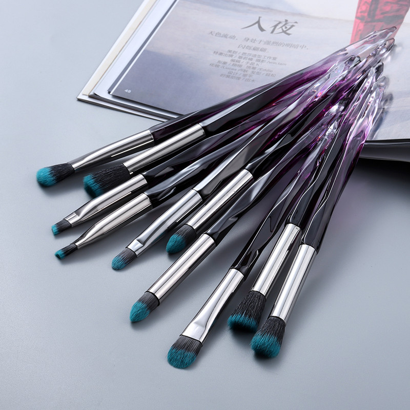 KOSMETYI Eye Brush Mini gyémánt smink ecset készlet szemhéjfesték ajak szemöldök ecsetek kiváló minőségű professzionális ajak szemceruza eszközök