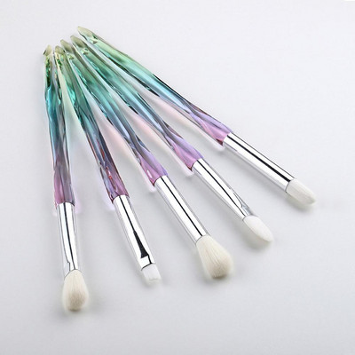 FLD Perie pentru ochi Set de pensule de machiaj cu diamante Fard de pleoa Perii pentru sprâncene pentru buze Instrumente profesionale de înaltă calitate pentru creion de ochi