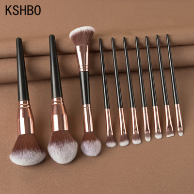 KSHBO makiažo šepetėlių rinkinys Veido akių makiažo šepetėlis Blakstienų šešėliai Antakių akių kontūro pagrindas pudra skaistalai Highlight Lips Brush