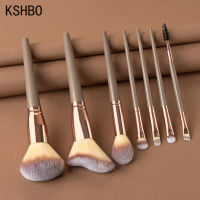 KSHBO makiažo šepetėlių rinkinys Veido akių makiažo šepetėlis Blakstienų šešėliai Antakių akių kontūro pagrindas pudra skaistalai Highlight Lips Brush