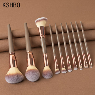 KSHBO makiažo šepetėlių rinkinys Veido akių makiažo šepetėlis Blakstienų šešėliai Antakių akių kontūro pagrindas pudra skaistalai Highlight Lips Brush