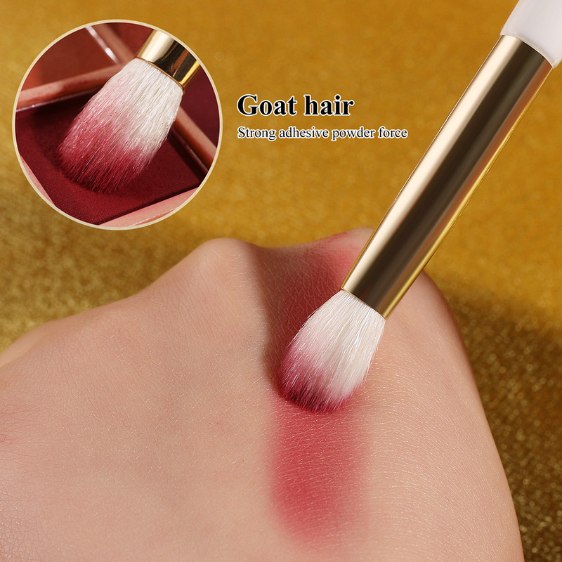 BEILI prabangūs balto aukso ožkų plaukų makiažo šepetėliai profesionalus makiažo šepetėlis, antakių pudra brochas maquillaje