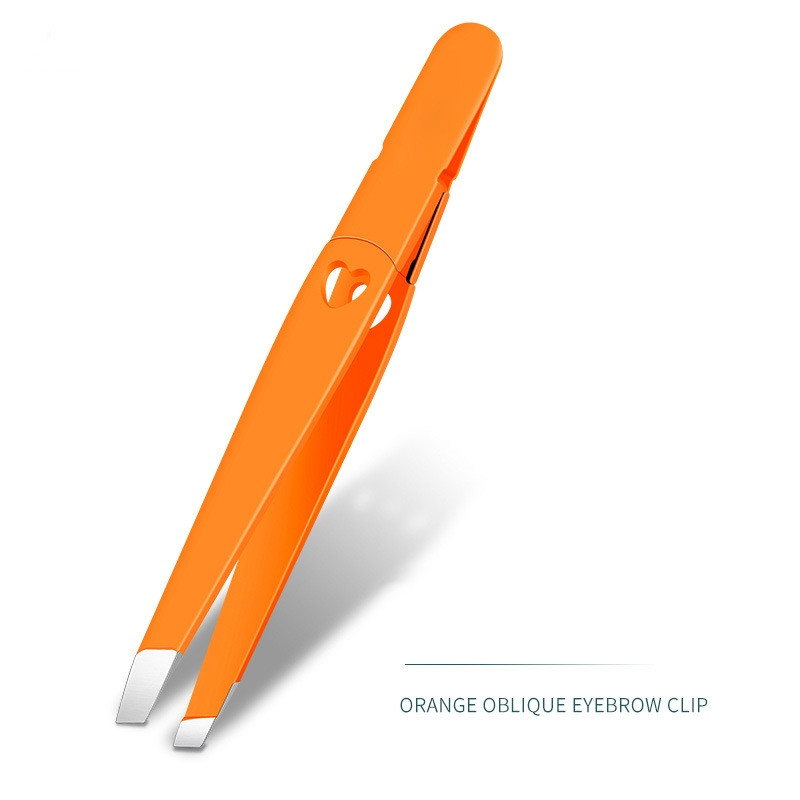 2022 Noua pensetă pentru sprâncene, păr colorat, frumusețe, extractor de păr fin, din oțel inoxidabil, agrafe înclinate pentru sprâncene, instrumente pentru îndepărtarea machiajului