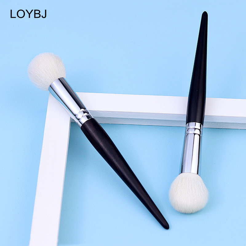 LOYBJ 1vnt ožkų plaukų skaistalų šepetėlis Stippling makiažo šepetėlis, kosmetikos pudra, natūrali žydi skaistalai paryškinantys kontūro šepetėliai