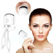 Elektrické natáčky na mihalnice s reguláciou teploty, 3 páry umelých mihalníc, silikónové podložky, nástroj na líčenie očí