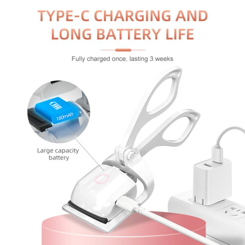 Elektrické natáčky na mihalnice s reguláciou teploty, 3 páry umelých mihalníc, silikónové podložky, nástroj na líčenie očí