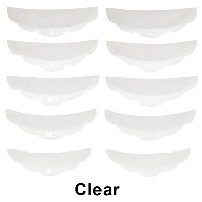 5 Pairs Perm Fase Eyelash Pad Kit Προστατευτικά επιθέματα σιλικόνης Eyelash Extension Lifting Curler Graft Shield Patch