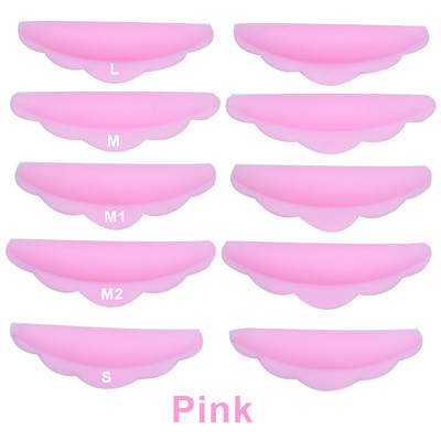 5 Pairs Perm Fase Eyelash Pad Kit Προστατευτικά επιθέματα σιλικόνης Eyelash Extension Lifting Curler Graft Shield Patch