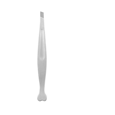 Pensetă pentru sprâncene Clip din oțel inoxidabil Vârf înclinat Pinse pentru sprâncene cu vârf plat pentru tunderea sprâncenelor Instrumente pentru îndepărtarea părului feței