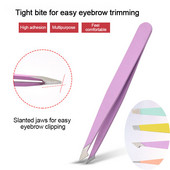 Plokščios/nuožulnios/smailios antakių replės Nerūdijančio plieno nekenksmingas makiažas Blakstienų segtukai Plaukų šalinimo pincetai Žnyplės Antakių pincetai