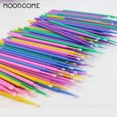 100 PCS Micro Brushes Μίας χρήσης Ραβδί Mascara Mascara for Eyelash Extension Professional Lash extensions Eye Brush