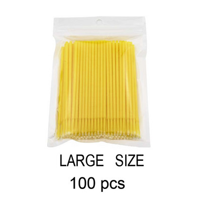 100 PCS Micro Brushes Μίας χρήσης Ραβδί Mascara Mascara for Eyelash Extension Professional Lash extensions Eye Brush