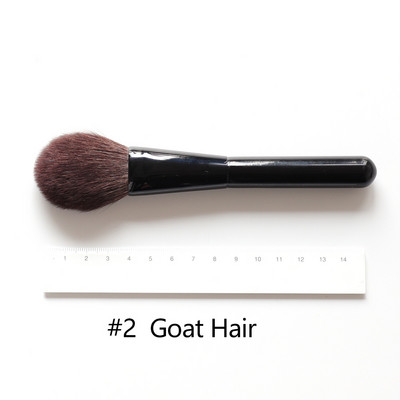 OVW DLH nedažyti ožkos plaukai pūkuoti minkšti skaistalai makiažo šepetėlis Highlight Brush Black Handle brochas maquillaje profesional