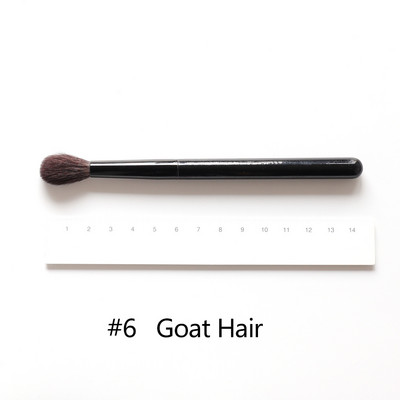 OVW DLH nedažyti ožkos plaukai pūkuoti minkšti skaistalai makiažo šepetėlis Highlight Brush Black Handle brochas maquillaje profesional