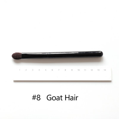 OVW DLH nedažyti ožkos plaukai pūkuoti minkšti skaistalai makiažo šepetėlis Highlight Brush Black Handle brochas maquillaje profesional