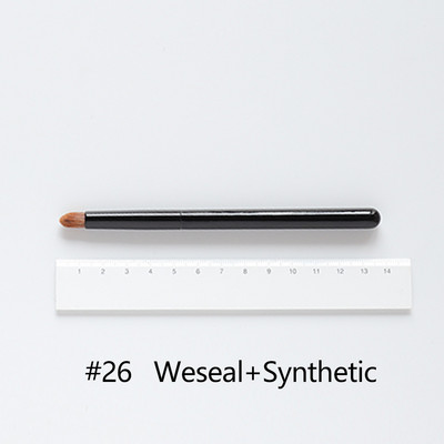 OVW DLH nedažyti ožkos plaukai pūkuoti minkšti skaistalai makiažo šepetėlis Highlight Brush Black Handle brochas maquillaje profesional