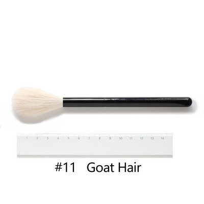 OVW DLH nedažyti ožkos plaukai pūkuoti minkšti skaistalai makiažo šepetėlis Highlight Brush Black Handle brochas maquillaje profesional