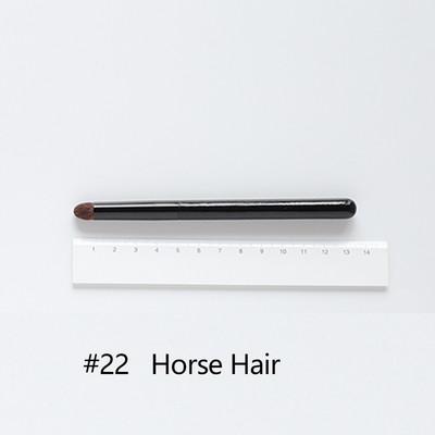 OVW DLH nedažyti ožkos plaukai pūkuoti minkšti skaistalai makiažo šepetėlis Highlight Brush Black Handle brochas maquillaje profesional