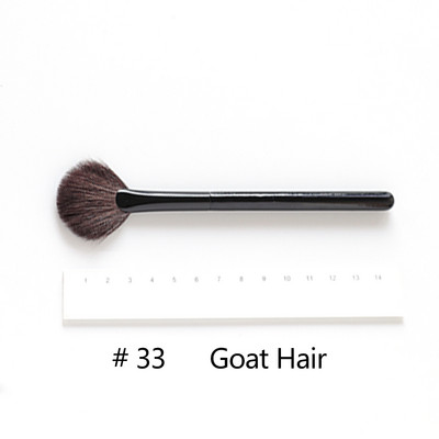 OVW DLH nedažyti ožkos plaukai pūkuoti minkšti skaistalai makiažo šepetėlis Highlight Brush Black Handle brochas maquillaje profesional