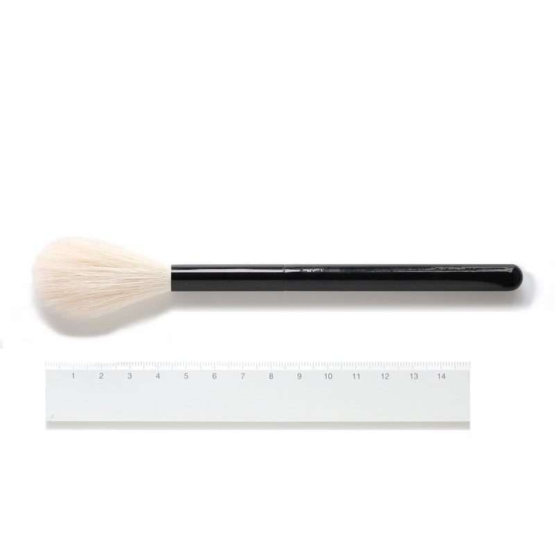 OVW DLH nedažyti ožkos plaukai pūkuoti minkšti skaistalai makiažo šepetėlis Highlight Brush Black Handle brochas maquillaje profesional