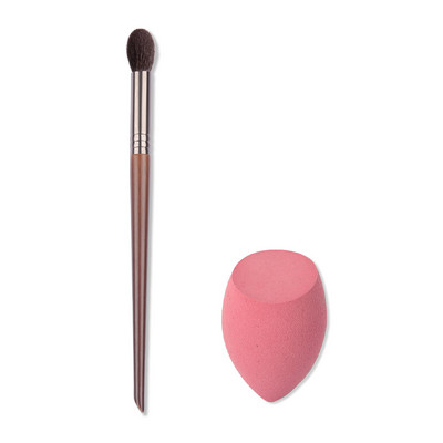 BETHY 2 buc. Evidențierea detaliilor Blender Păr de capră Perie de machiaj Instrumente Perie cosmetică pentru machiaj