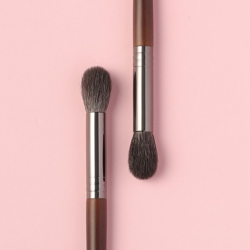 BETHY 2 buc. Evidențierea detaliilor Blender Păr de capră Perie de machiaj Instrumente Perie cosmetică pentru machiaj