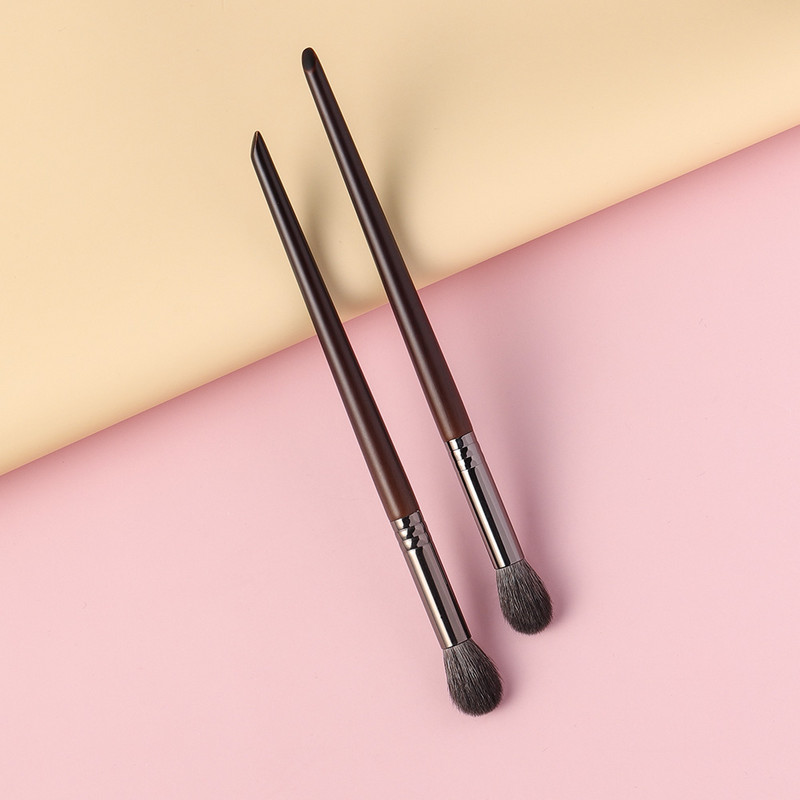 BETHY 2 buc. Evidențierea detaliilor Blender Păr de capră Perie de machiaj Instrumente Perie cosmetică pentru machiaj